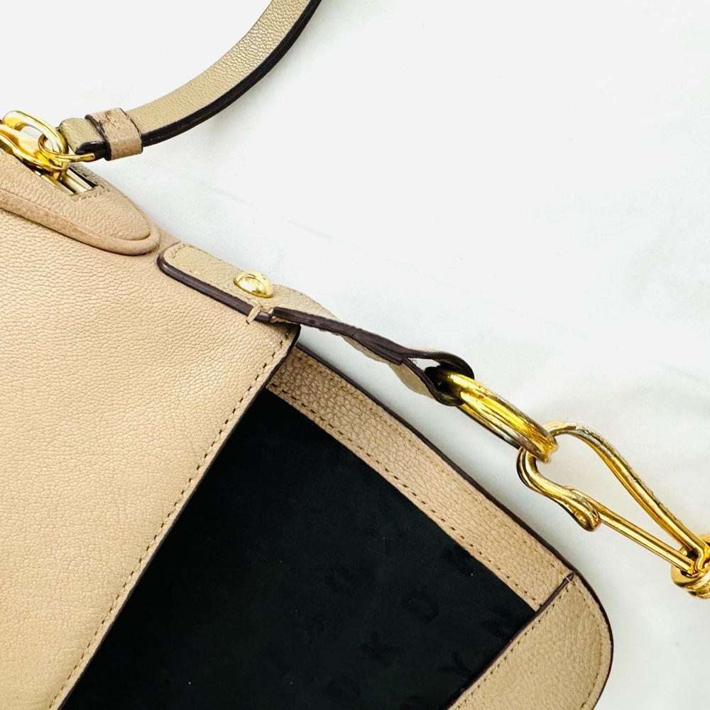 DKNY Beige Crossbody Bag with Gold Accents - Picture 14 of 16